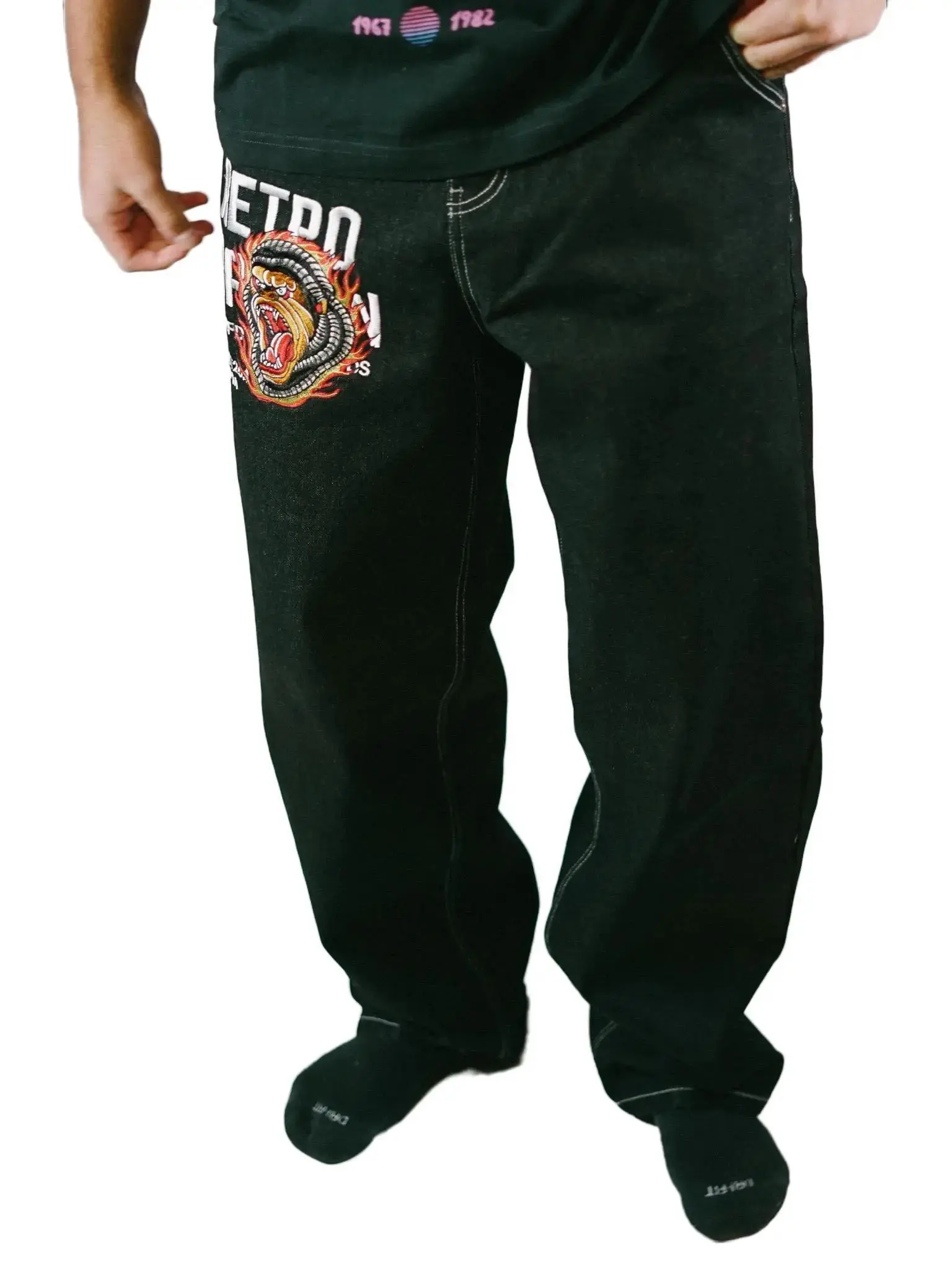 Retro Brown Baggy Gorilla Jeans Streetwear Exclusive