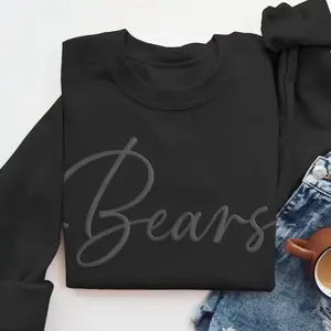 Custom Puff Print Sports Sweatshirt, Puff Print Team Name Sweatshirt, Embossed, Custom School Mascot, Puff School Sports, Sports Sweatshirt