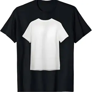 Optical Illusion Mini White T-Shirt Graphic Tee, Funny Inception T-Shirt Print No box included