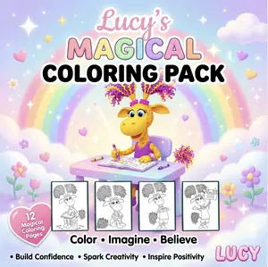 Noonimals -"Lucy's Magical Coloring Pack (All Ages)