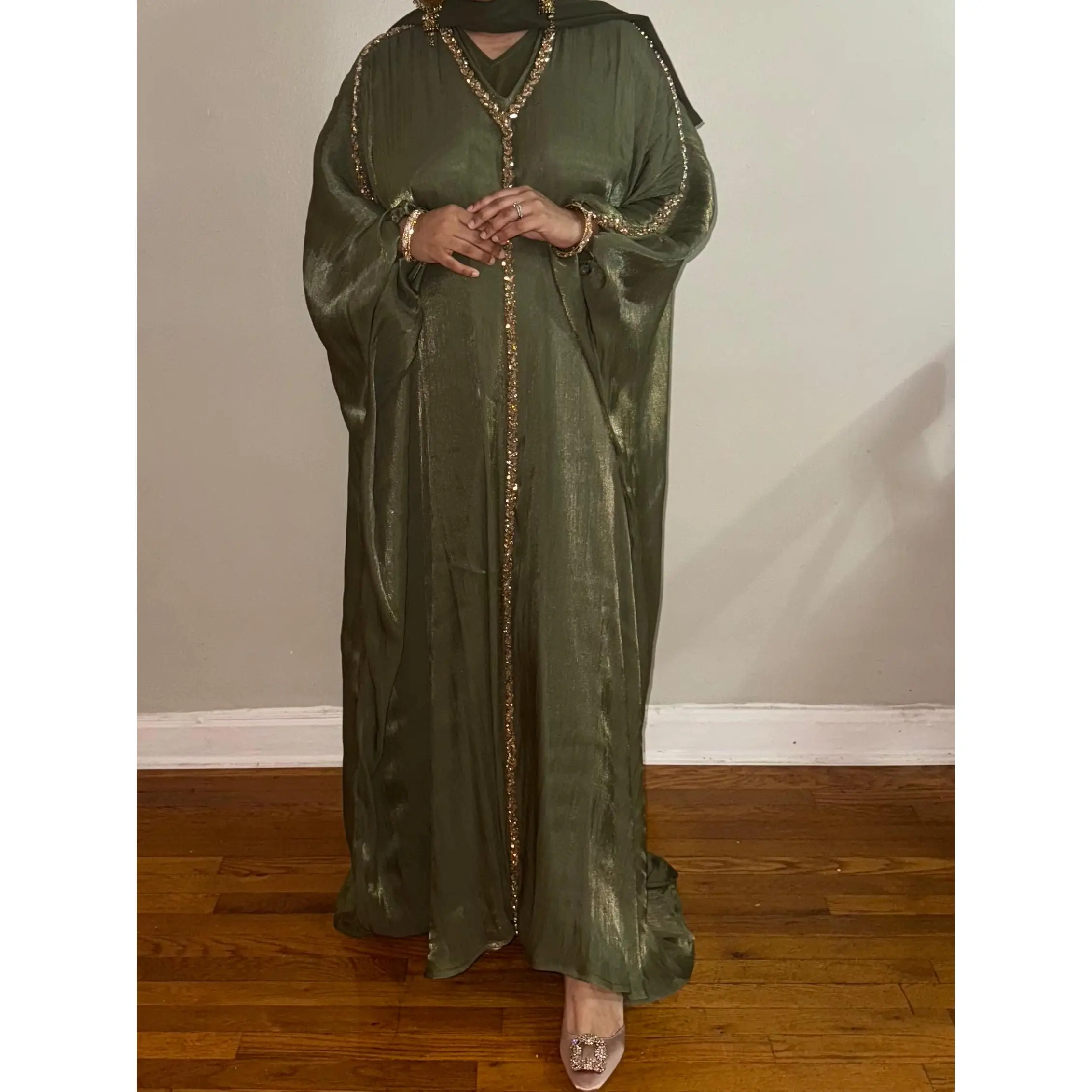 Aaliyah Abaya - Khaki Green