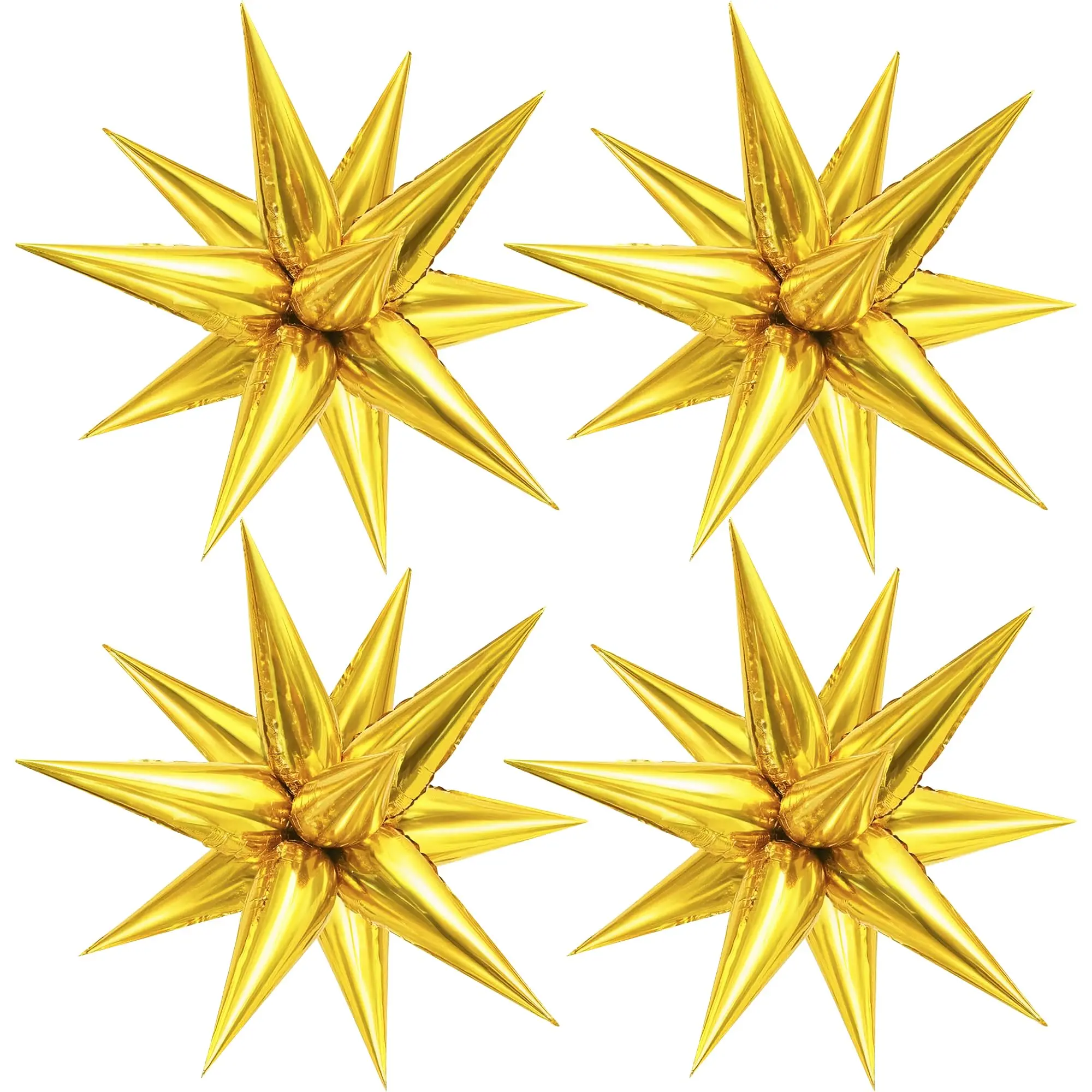 Spike Balloon Foil - Big 26 Inch Pack Of 50 | Star Eid Balloons For Decorations Home Graduation 2025