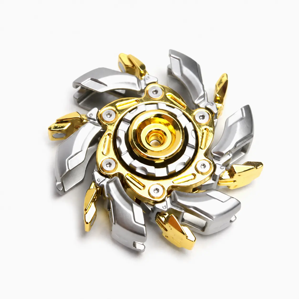 Alloy Steel Rotating Fidget Spinner Toy - Metal Decompression Gift for Stress Relief