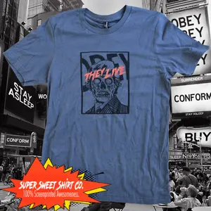 They Live Obey T-Shirt - Retro Cult Classic Tee | Classic 80s Nostalgia Roddy Piper Cotton Menswear