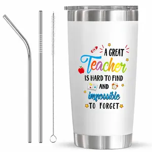 20oz Vacuum Insulated Tumbler Perfect for Teacher Christmas Gift, Teacher Appreciation Keeps Drinks Hot and Cold, Splendid Travel Mug, Thermal Cup, Vacuum Insulated Cups