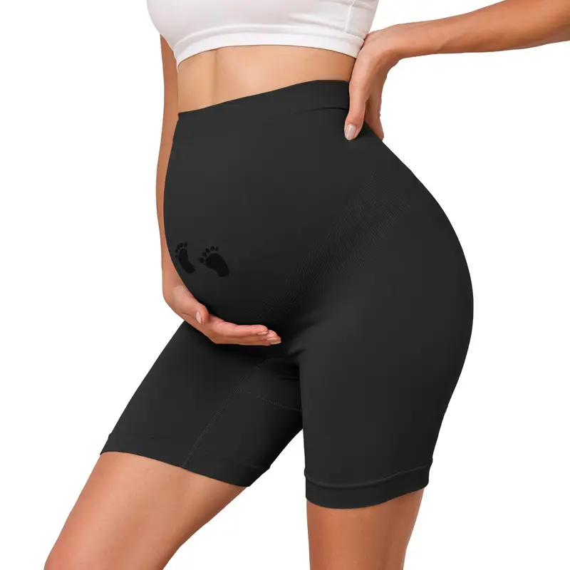 Maternity Shapewear for Under Dresses Over Belly Pregnancy Underwear Mid-Thigh High Waist Shorts Panties for Baby Shower Maternity Dress Maternity Und