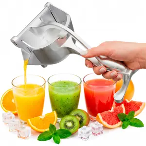 Stainless Steel Manual Fruit Squeezer, Portable Juicer, Easy Cleaning, Food Grade Juicermachine, Efficient Extraction of Citrus, Pomegranate, and Other Fruits