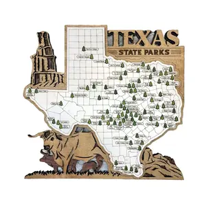 Texas State Parks Map, State Parks Marker, Personalized Texas State Park Travel Map, Home Decor, Gift Travelers Hikers, Bucket List