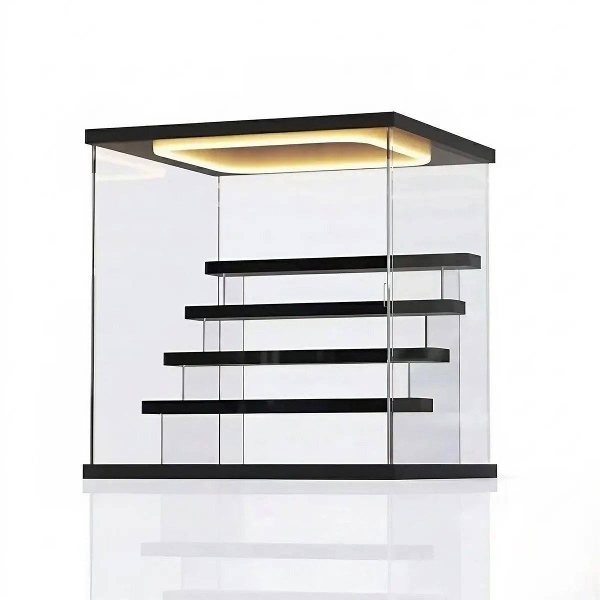 Acrylic Lighted Display Case for Collectibles, 5 Tier Figure Display Box