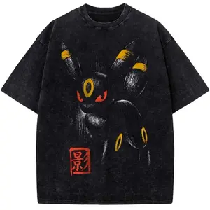 Umbreon Wash Shirt,Umbreon PKM wash shirt, Anime Shirt, Vintage T-Shirt