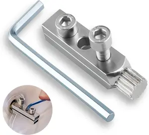 Broken Pipe Extractor Tool for Damaged Bolt and Faucet Removal, Pipe Screw Remover and Easy Out Valve Extractor Set for Stripped and Threaded Broken Pipe Repair, with Storage Case and Hex Wrench