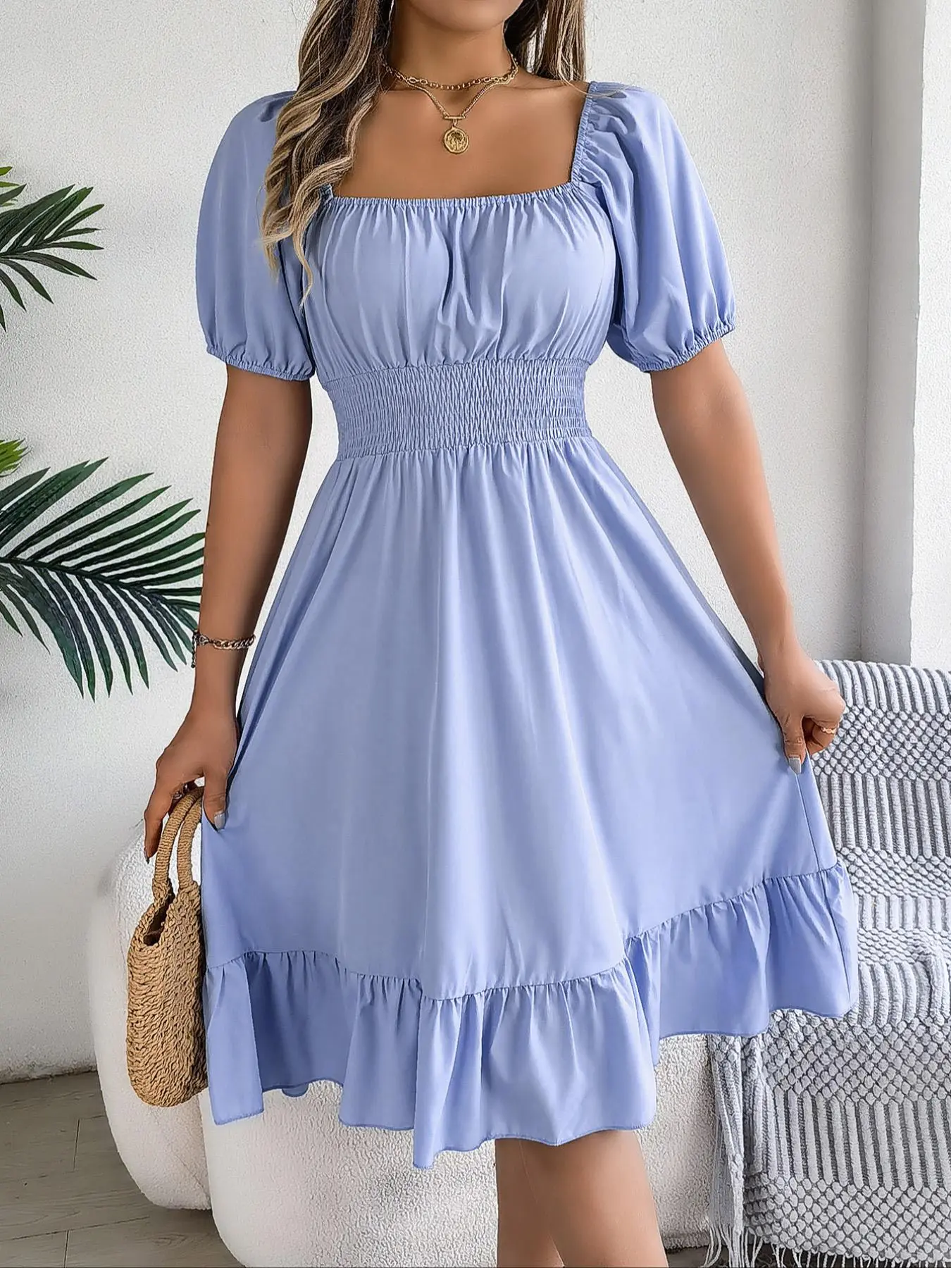 aesthetic a line dress A-Line V Neck Gray Long Prom Dress, Tulle Sequin Lace Long Forma Dresses US 4 / Gray( As Picture) main image 1