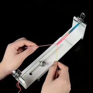 Creative weaving rope tool, handmade weaving fixture bracelet and necklace maker, a rack with two clasps, DIY handmade jewelry making fixing tool, professional and practical tool, Sewing Supplies Crafts