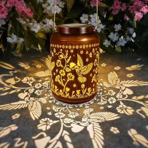 Hummingbird Solar Lanterns Outdoor  Garden Decor Birthday Gifts for Women Mom Grandma  Solar Lights Metal Decorative Hummingbird Gifts for Christmas Yard Balcony Porch Decorations