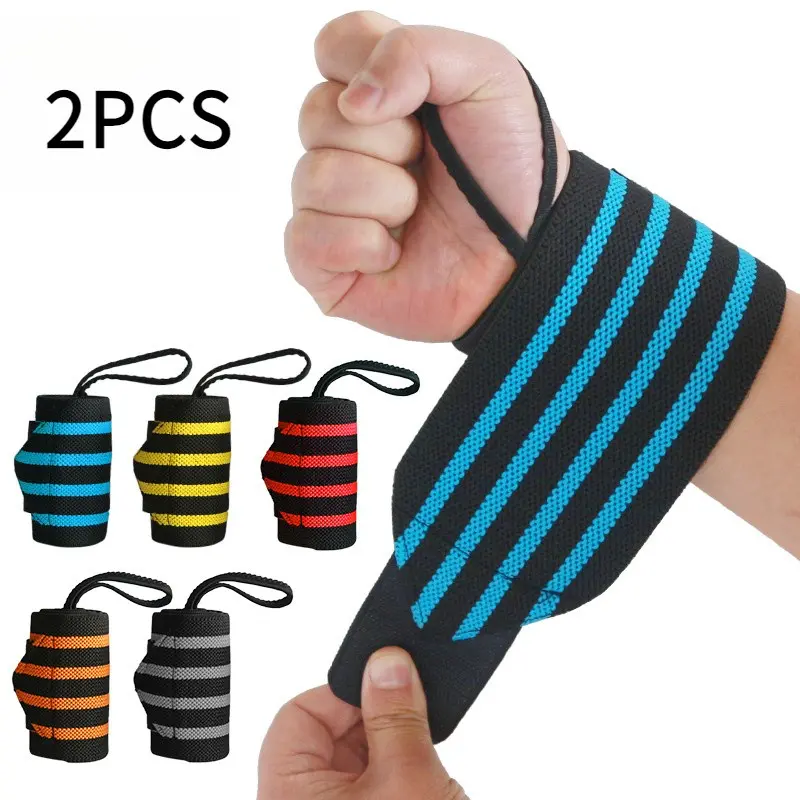 Adjustable Fitness Wrist Support Bracelets, Heavy-Duty Weightlifting Wraps with Thumb Ring, Unisex Gym & Basketball Wrist Guards, Wristband, Wrist Accessory, Gym Sports Accessories, Gym Accessories, Exercise