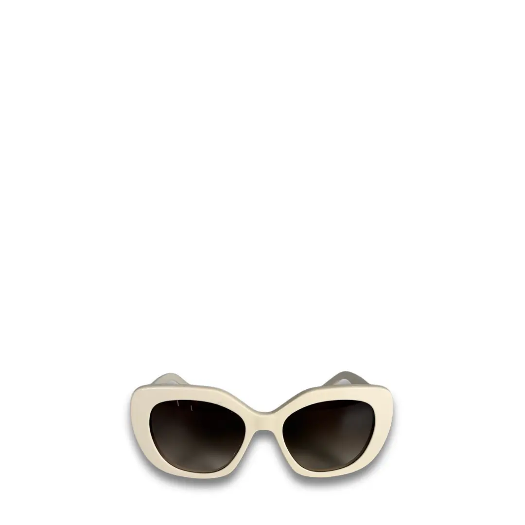 Pre-owned Celine White Butterfly Sunglasses