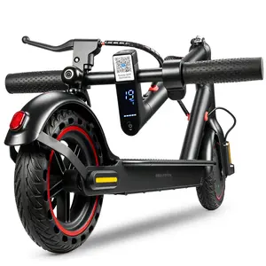 UrbanFish U5 PRO Electric Scooter, 19 MPH Max Speed, 21 Miles Range, 500W Motor, Long Range Battery, 8.5'' Solid Tires, Climbable, Dual Brakes, App, Foldable Portable Commuter Scooter, Perfect Gift for Adults Teens