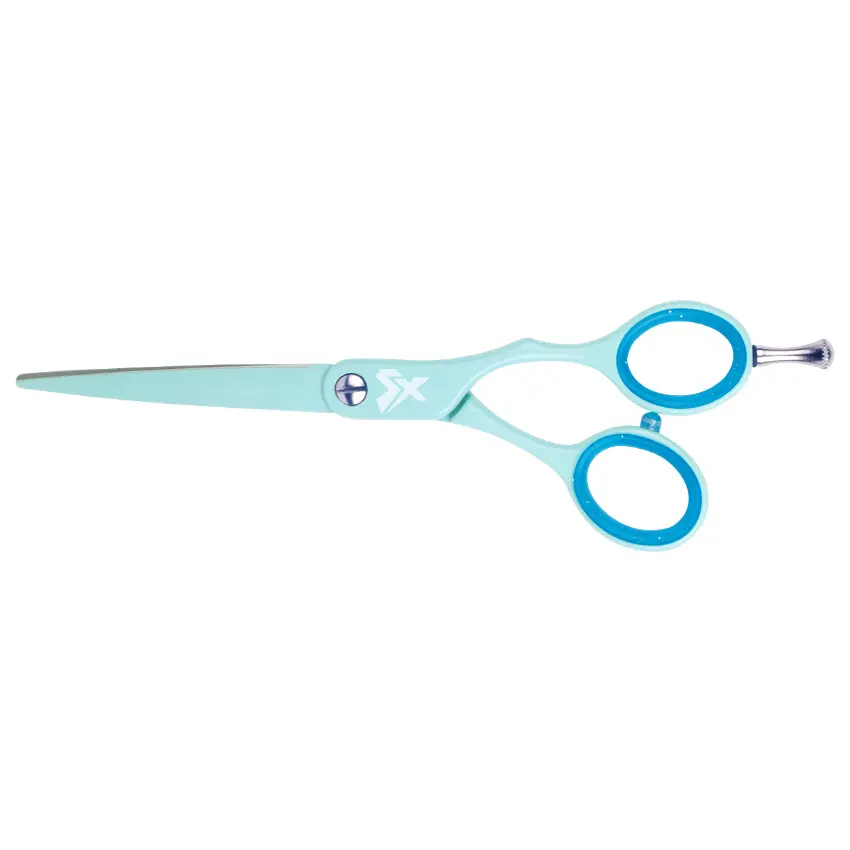 Cricket Beauty Tools Moody Blue 5.75in Hair Shear - Ergonomic Offset Design, Japanese Stainless Steel Haircare Styling Tool for Precise Cuts, Removable Storage Compatible, Styling Tools