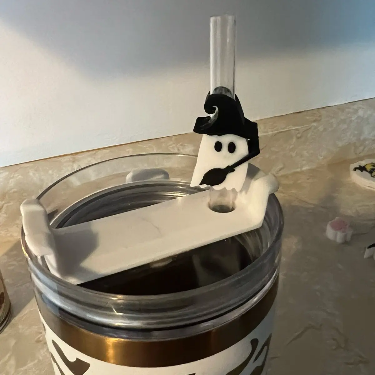 Ghost straw topper