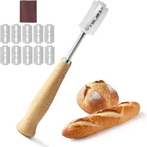 Bread Lame, Stainless Steel Bread Lame Dough Scoring Tool,  Sourdough Scoring Tool, Bread Scorer with 10