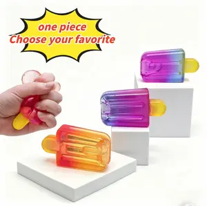 Soft Ice Cream Squeeze Squishy Stress Relief Toy - Summer Sensory Fidget Toy, Easter Basket Stuffer, Kids' Party Favor for Anxiety & Birthday Gifting (Mid-Year Sale Pick) decompression toy sensory grippie bouncy rubber toy Starry Christmas Squishy Toy