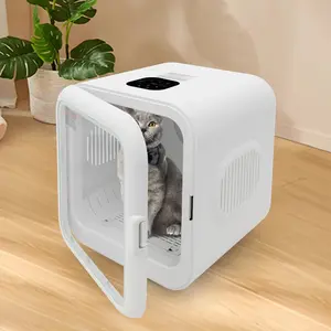 62L/56.3qt Portable 110V 800W  Cat Dog Dryer Box Machine Temperature And Time Adjustable Grooming Products Kitten