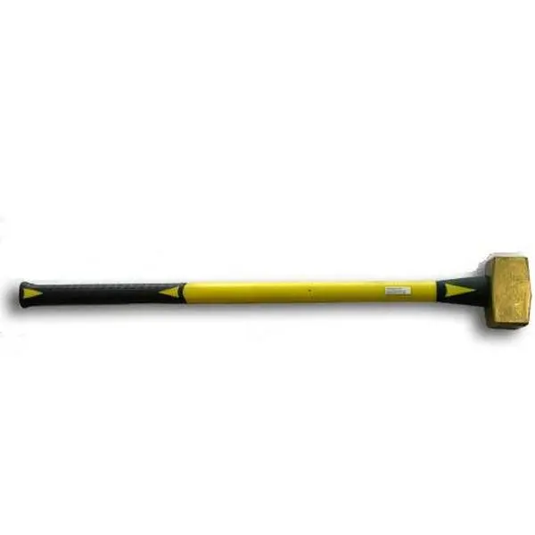 212 MAIN 10 Lb. Brass Alloy Striking Hammer - Corrosion-Resistant, 34 In. Fiberglass Grip Handle, Safe Strikes (Model ABC10BF)