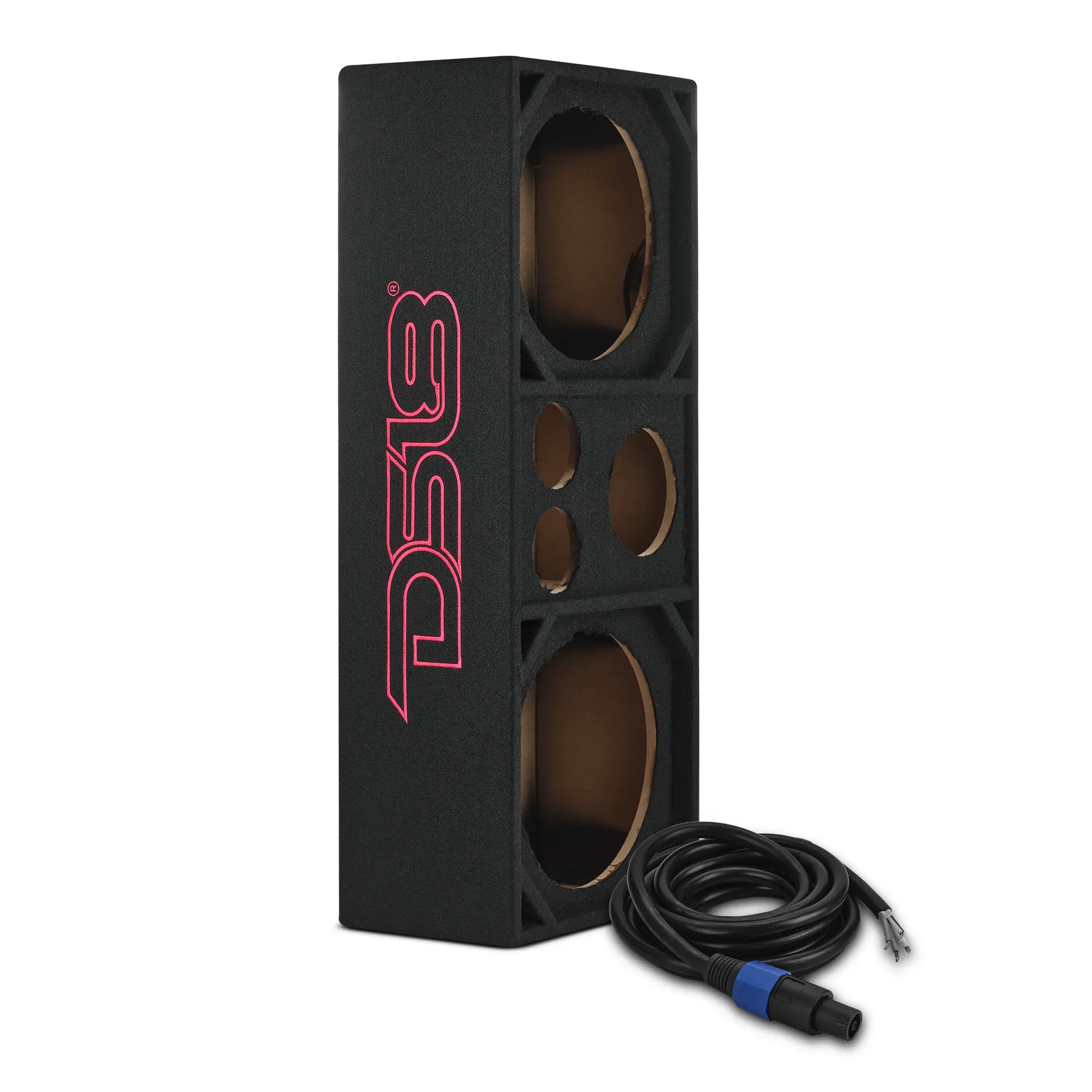 Dual 12” + Dual 4” Tweeter + 2” Driver Ported Voceteo Empty Enclosure | Speakon-Ready
