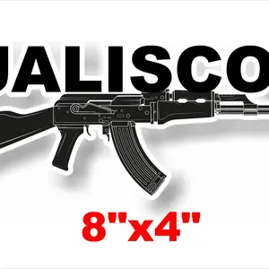 2x Jalisco AK Decal Sticker Mexico Flag Printed Banner For Car/Truck/SUV MX Hispanic Trokiando trucks