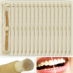 FREEGRIN Sewak Miswak Tooth Cleaning Sticks - Vacuum-sealed Packaging, Traditional Natural Toothbrush for Fresh Breath & Whiter Teeth, Eco-conscious Oral Care Dental Floss Cleanser, All Natural, Easy & Convenient Daily