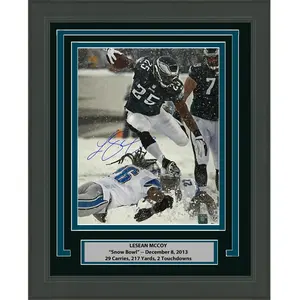 Autographed/Signed LeSean McCoy Eagles Photo Beckett BAS COA - POSTER NO FRAME