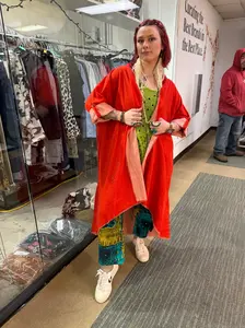 Final Sale - Red Rider Everyday Casual Duster Jacket