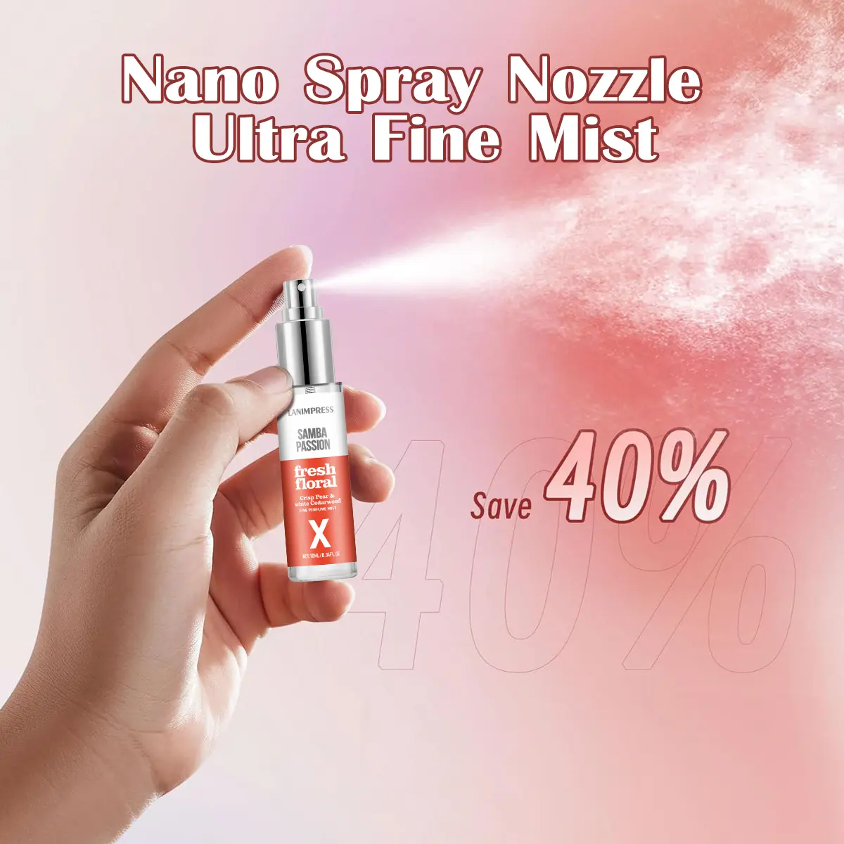 Lanimpress SAMBA PASSION Fresh Floral Fine Perfume Mist - Crisp