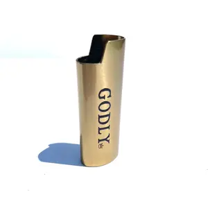 Royalty Gold Metal Lighter Holster - Durable & Stylish Accessory for Lighter Users