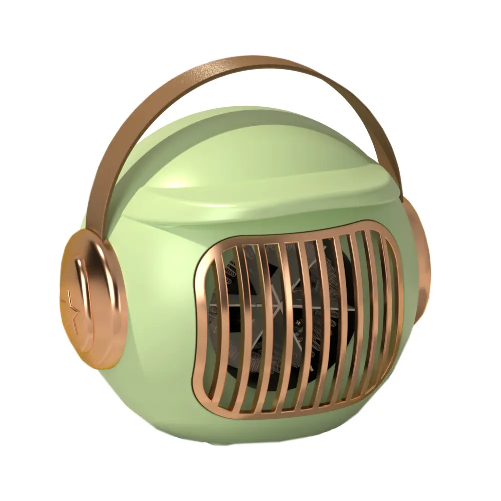 Space Heater, Portable Heater for Office Desk, 400W Mini Tent Warmer for Camping (Indoor Use), With Tip-Over Protection, Lightweight  Green
