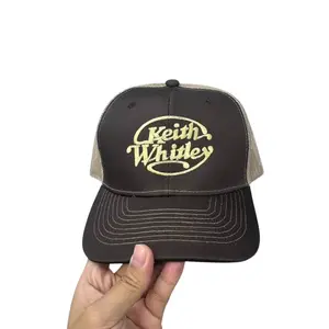 Keith Whitley Trucker Hat, Large Logo Baseball Cap, Country Music Fan Headwear, Fashion Cotton, Adjustable, For Men, For Women