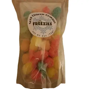 FREEZIES Freeze Dried Sour Crunchy Crawlers Sweet Sour Crunchy Snack 2oz Net Weight 56g Sour Crunchie Crawlers Unique Flavor Profile Crunchy Texture Convenient On-The-Go Snack