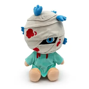 Stylized Face Soft Plush Doll, Classic Game Inspired Cotton Stuffed Toy, Multi-color Cartoon Character Plush, Fluffy Soft Companion Doll, Ideal Christmas Birthday Holiday Gift for Fans Youth & Kids