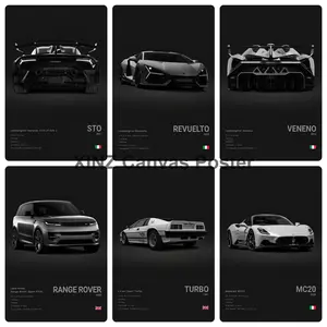 Classic sports car specification canvas poster, car wall art, vintage car culture poster, suitable for men's garage bedroom, car enthusiast collectible vintage supercar art canvas print, game room and gym decoration