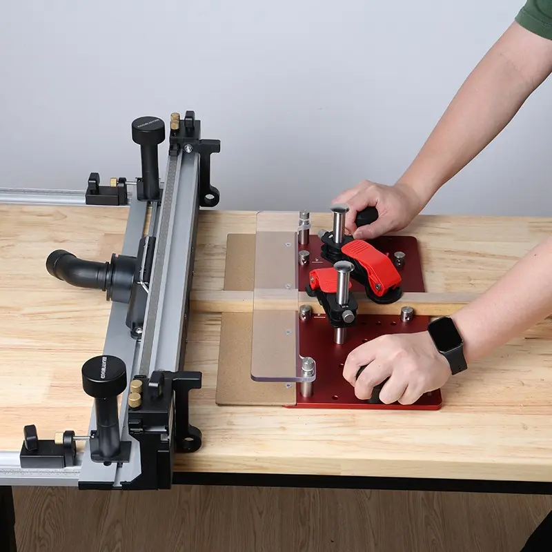 ENJOYWOOD Precision Table Saw Push Board, Hardware Tools with Adjustable Screws, Ergonomic Design for Woodworkers, Suitable for Inverted Engraving Machines for Safe Operations