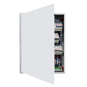 Access Panel For Drywall, 33.2 X 25.2 In Galvanized Steel Access Door, Easy Install Hinged Service Panel With Screwdriver Latch, For Ceiling Plumbing Electrical, 24.4 X 32.4 In Cutout Size, White