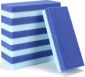 6 Pack Blue Double Sided Foot Pumice Stone for Callus Remover Pedicure Tools Exfoliator Scrubber Cracked Heel Repair 5x2x1 Inch