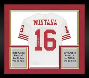 Framed Joe Montana San Francisco 49ers Autographed White Mitchell & Ness Authentic Jersey - Fanatics Authentic Certified