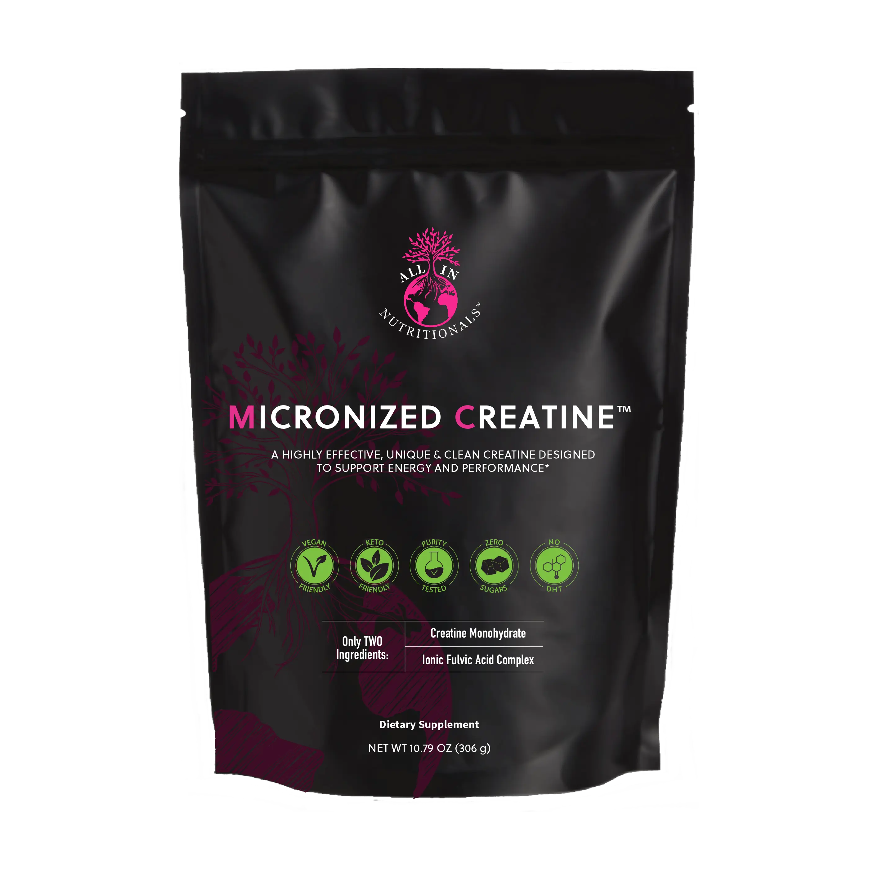 All-In Nutritionals Micronized Creatine - Fitness Supplement Powder