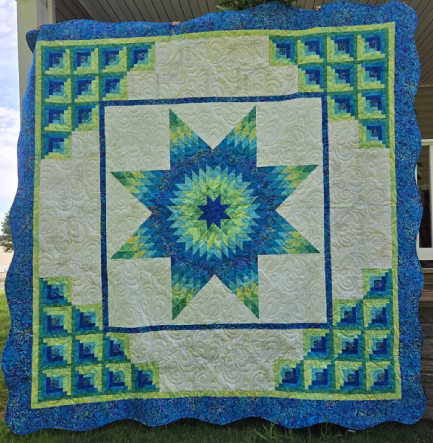 Lone Star Log Cabin Quilt Pattern