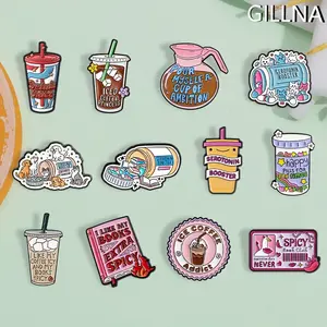 12pcs  Cartoon Cup Capsule Badge - Adorable Enamel Pin - Vibrant Color Lapel Metal Brooch - Shirt, Bag, Fashion Accessory for Clothing - Perfect Gift for Collectors, Friends, and Family