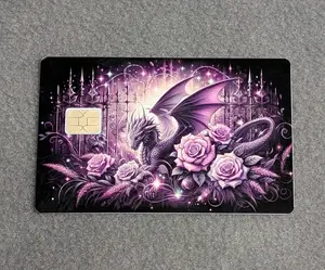 Purple Dragon #19 Card Protector Sticker, Overlay, Decorative Only