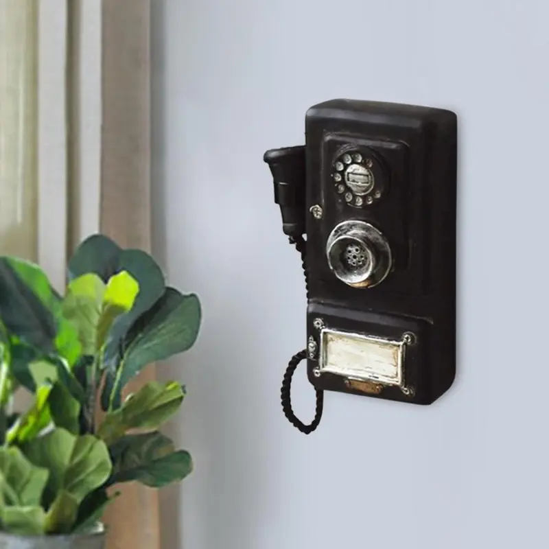 PANTASY Kit Di Costruzione Telefono Vintage Per Adulti - Telefono A Rotella Retrò In Mattoncini, Modello DIY Con Quadrante Funzionante E Suono