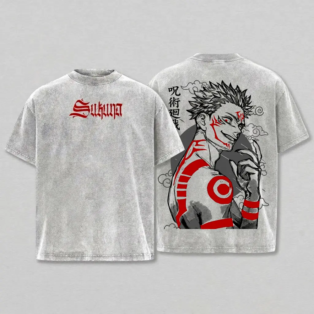 Grey-Acid Wash Tshirt