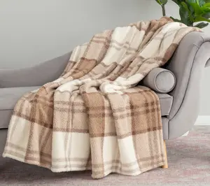 Berkshire Retro Plaid Plush 60x70 Throw